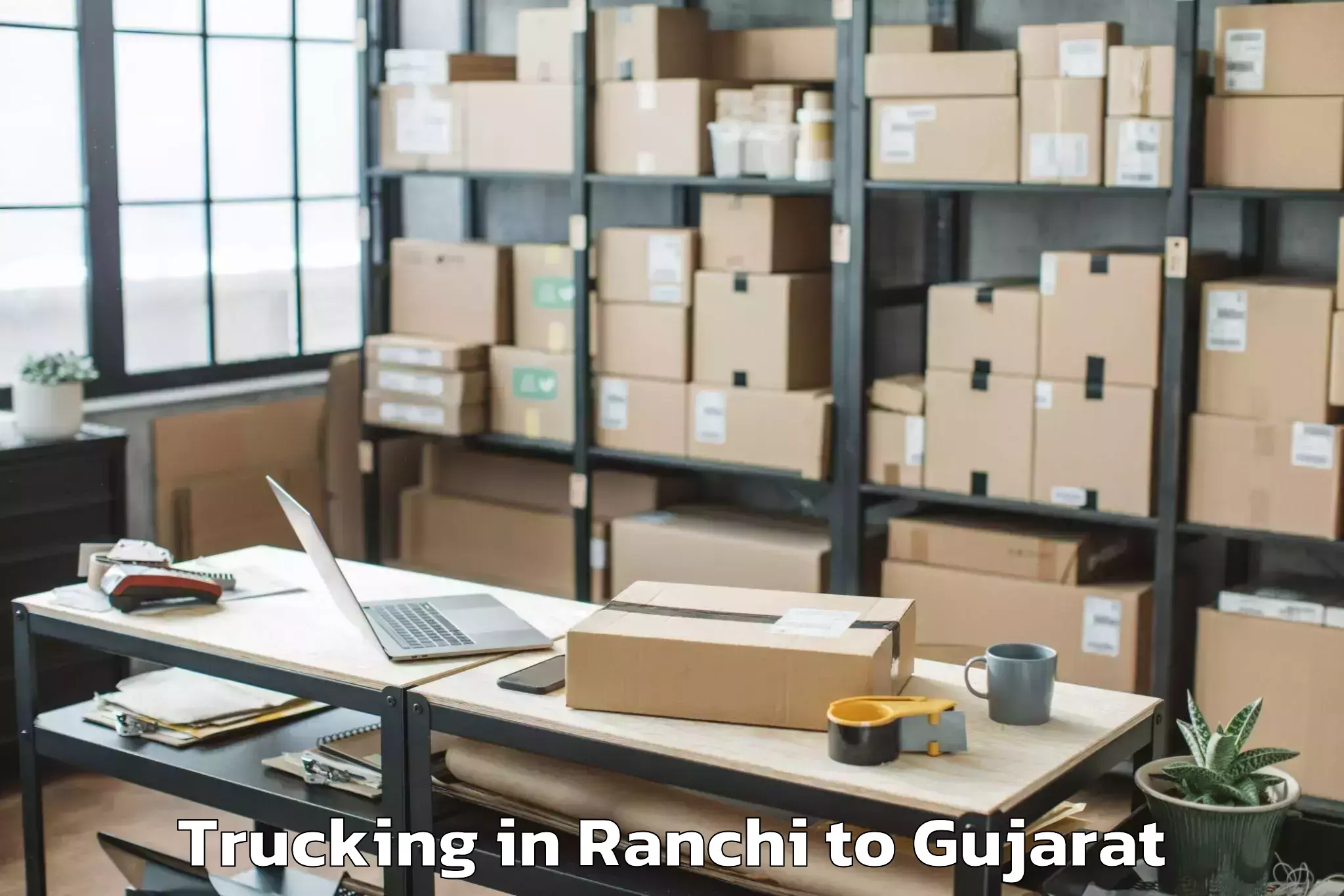 Ranchi to Crystal Mall Rajkot Trucking Booking